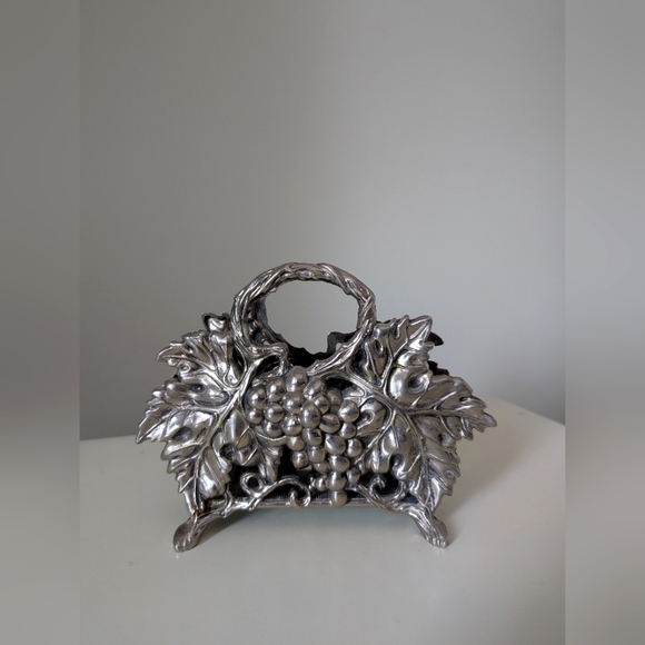 GODINGER | Vintage Silver Plated Napkin Holder - Picture 1 of 8